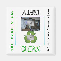 Recyclen de schone vuile Magneet van de Afwasmachi