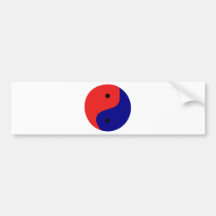 Red-Blue Yin Yang Adhésif Pour Voiture