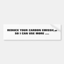 RÉDUISEZ VOTRE CARBONE EMISSIONSO QUE JE PEUX EMPL ADHÉSIF POUR VOITURE