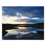 réflexion du coucher du soleil 8X10 Photographes
