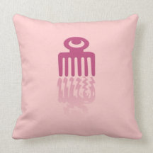Réflexion exclusive de l'eau d'Adinkra "Duafe" Coussin