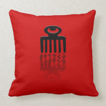 Réflexion exclusive de l'eau d'Adinkra "Duafe" Oreiller