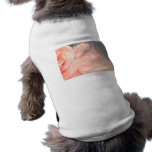 Réflexion rose rose-clair en argent t-shirt pour chien