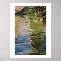 RÉFLEXION SUR LE CENTRAL PARK DE L'EAU AFFICHES