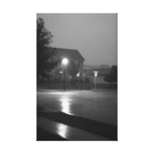Regenachtige Nacht Canvas Print