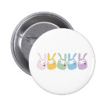 Regenboog Gekleurde Gumdrop Konijntjes buttons