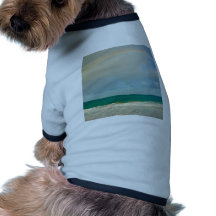 Regenboog over oceaan hondenshirt