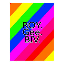 Regenboog RoyGeeBiv - Rode Geelgroene Bl van de Or Wens Kaarten