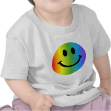 Regenboog Smiley Tshirts