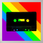 Regenboog van de Band van de Cassette van de jaren Plaat