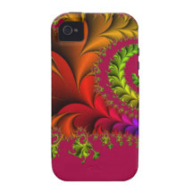 Regenboog van Fractal Art. Vibe iPhone 4 Cover