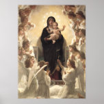 Regina Angelorum door Bouguereau, Victorian Angels Poster