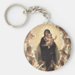 Regina Angelorum par Bouguereau, anges victoriens Porte-clefs