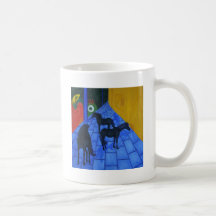 Région de bleus de cheval tasse