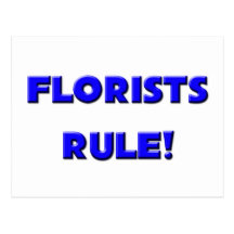 Règle de fleuristes ! carte postale