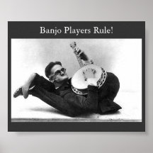 Règle de joueurs de banjo ! poster
