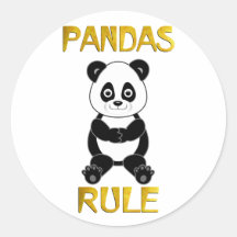 Règle de pandas autocollants
