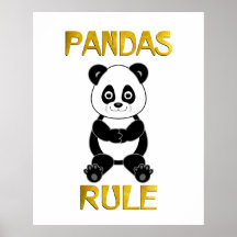 Règle de pandas posters