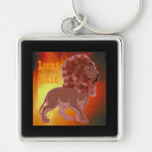 Règle Keychain de lions Porte-clefs