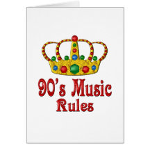 règles de la musique 90s carte de vœux