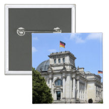 Reichstag, Berlin, Allemagne 2 Badge Avec Épingle