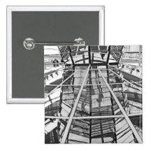 Reichstag/Bundestag, intérieur, Berlin, B&W (1) Badge