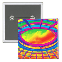 Reichstag/Bundestag, toit, Berlin, arc-en-ciel Badge Avec Épingle