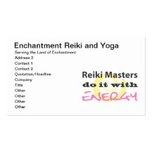 Reiki Masters Do It met Energie Visitekaartje