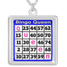 Reine de bingo-test pendentif
