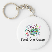 Reine de mardi gras porte-clefs