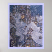 Reine de neige de conte de fées par la copie d'Edm Affiches