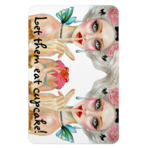 Reine de petit gâteau de Marie Antoinette Magnets Rectangulaire