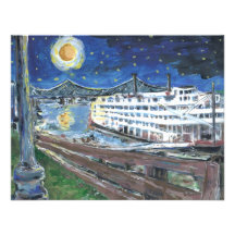 Reine du Mississippi de nuit étoilée Invitations Personnalisées