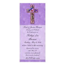 Religieux, baptême, faire-part de confirmation