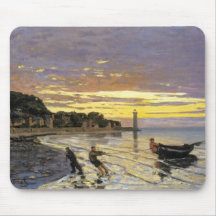 Remorquage d'un bateau, Honfleur Tapis De Souris