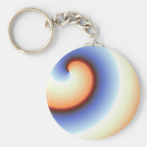 Remous bleus d'abricot porte-clef