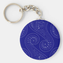 Remous bleus porte-clefs