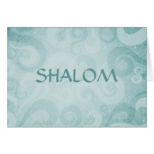 Remous de bleu de Shalom Cartes De Vœux