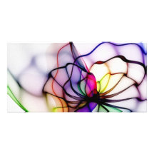 Remous de couleurs cartes avec photo