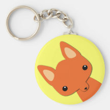 Renard mignon simple porte-clés