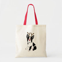 Renne de Boston Terrier Sac En Toile