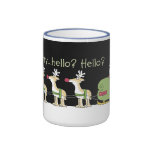 Renne de téléphone portable mug
