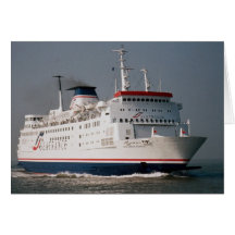 "Renoir" de Seafrance, arrivant à Calais, la Franc Carte De Vœux