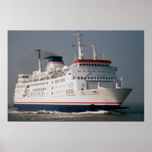 "Renoir" de Seafrance, arrivant à Calais, la Franc Posters