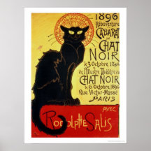Réouverture du cabaret Noir de conversation, 1896 Posters