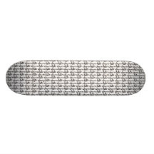 Répétition de chocolat skateboards personnalisés