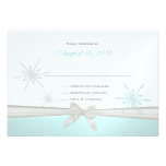 Réponse formelle de flocon de neige d'hiver invitation personnalisée