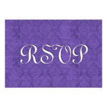 Réponse S210 de mariage de la damassé RSVP de pour Invitations Personnalisées