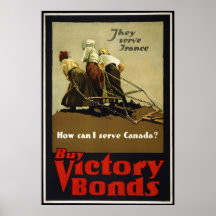 Reproduction d'une affiche de Canadien du cru WW1