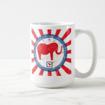 Républicain de vote mug à café